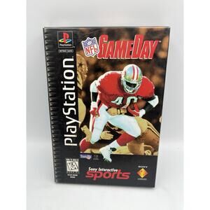 NFL GAMEDAY Long Box (PS1 1995) CIB Complete